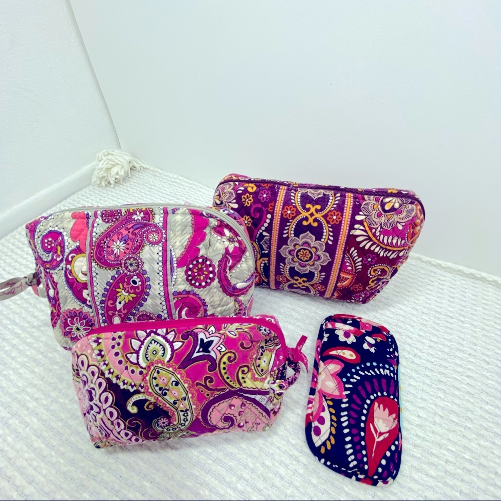 Vera Bradley Make Up Bags Floral Multi Preloved